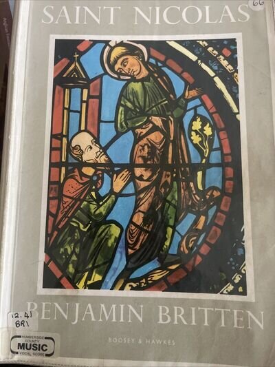 Saint Nicolas- Benjamin Britten- A Cantata Paperback 1948