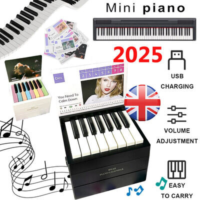 2025 Taylor Swift Piano Calendar with Music Sheets Toy Piano Musical Instrument