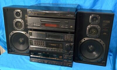 JVC Vintage HI-FI Stereo System DR-E500L / XL-E44 / AL-E500 / SP-E500 SPEAKERS