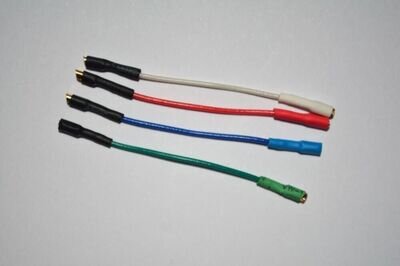 Universal Cartridge wires, Headshell Rewiring kit with Gold Terminals, leads