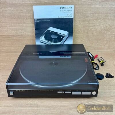 Technics SL-5 Linear Tracking Turntable Serviced 🔥STUNNING🔥 Inc Manual