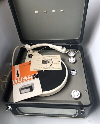 Vintage Bush SRP30C Portable Record Player with Garrard 4SP Turntable - Working