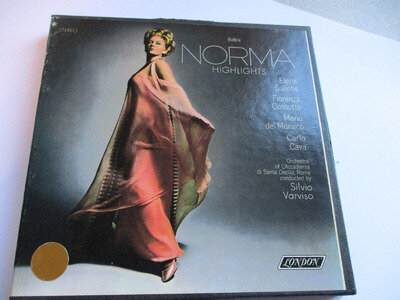 Pre-recorded stereo 7" reel to reel. Bellini. Norma. London 7.5 ips