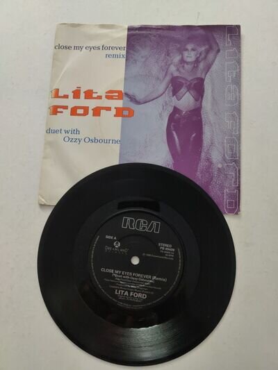 Lita ford & ozzy osbourne close my eyes forever 1988 rca 7”