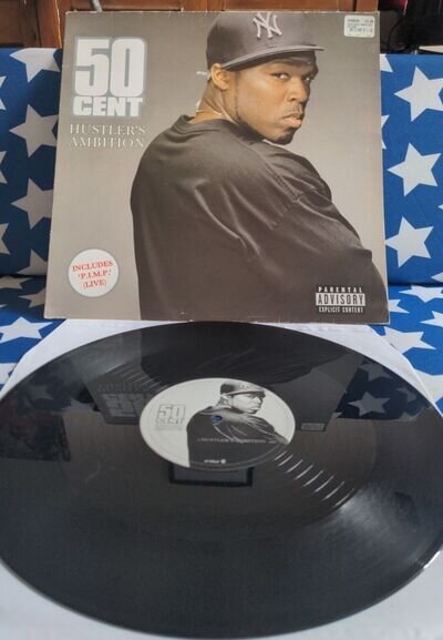 50 Cent - Hustler's Ambition, 12", (Vinyl) 2006. Includes 'Pimp'. Hip Hop Rap VG