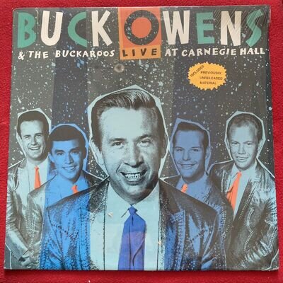 Buck Owens & His Buckaroos Live At Carnegie Hall CMF 012 NM Unreleased Material