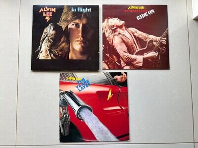 3 x Alvin Lee LP's - Rocket Fuel - Ride On - In Flight