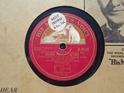 ARTIE SHAW - Gloomy Sunday / Don't Fall Asleep 78 rpm disc