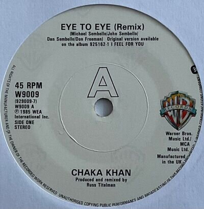 Chaka Khan - Eye To Eye - 7” Vinyl Single (2)