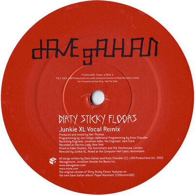 Dave Gahan - Dirty Sticky Floors (12", Single, Promo) (Very Good Plus (VG+))