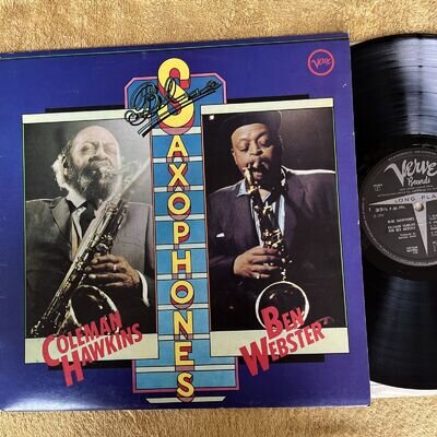 COLEMAN HAWKINS & BEN WEBSTER 'BLUE SAXOPHONES…VINYL LP…Verve…NM-…