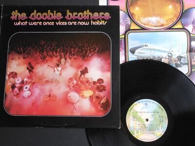 THE DOOBIE BROTHERS What Were Once Vices Are Now Habits Vinyl LP w/Poster 1977