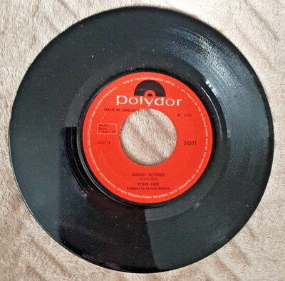 Robin Gibb - August October 7 inch Vinyl Record