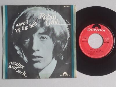 ROBIN GIBB * SAVED BY THE BELL * 1969 FRENCH SP 7" * BEE GEES