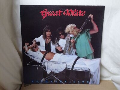 Great White: Recovery Live! 1987 U.S EX+ 1st Pressing LP