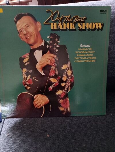 Hank Snow – 20 Of The Best LP RCA Records 1982 Free UK Postage