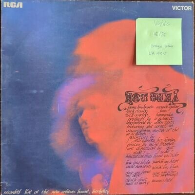 Hot Tuna Self Titled Vinyl Record VG/VG SF 8125 1970