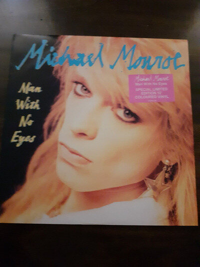 MICHAEL MONROE "MAN WITH NO EYES" 12" PINK VINYL 1989 VERX 46 VINYL NM/SLEEVE NM