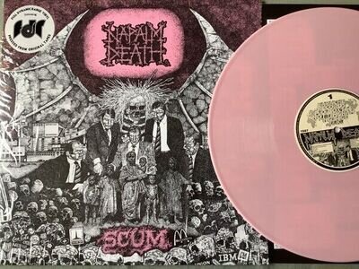 Napalm Death 'Scum' Pink Vinyl w/ Pink Cover - NEW