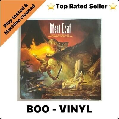 Meatloaf Bat out of Hell III The Monster is Loose double LP Rare EX / EX