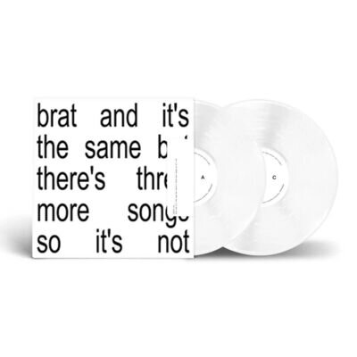 Charli XCX Brat it’s the same but there’s 3 more songs 2x White Vinyl (PRESALE)