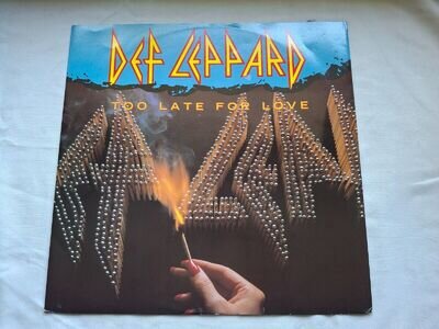 DEF LEPPARD TOO LATE FOR LOVE 1983 Orig. 12" VINYL *MINT- ARCHIVED*