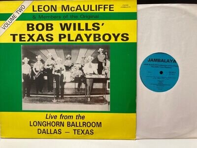 Leon McAuliffe & Bob Wills Texas Playboys . Jambalaya Rec. 12” Vinyl LP . Ex .