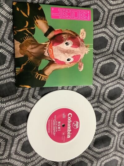 MGMT-TIME TO PRETEND WHITE VINYL 7” SINGLE MINT, EXCLUSIVE B SIDE