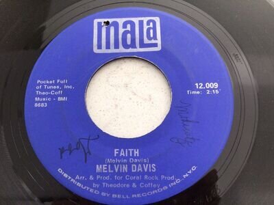 Northern Soul - Melvin Davis “Faith” (Mala 12009) Excellent Condition