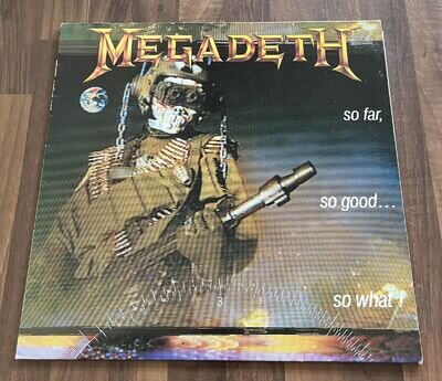 Megadeth So Far So Good So What Vinyl LP 1988 With Original Inner Sleeve