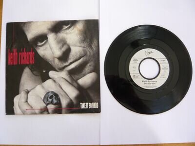 7" Vinyl Single Keith Richards Take It So Hard 1988