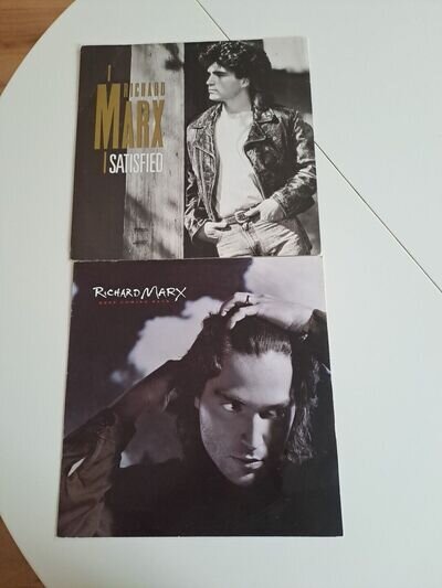 Richard Marx - Satisfied & Keep Coming Back 12" Vinyl Singles TESTED