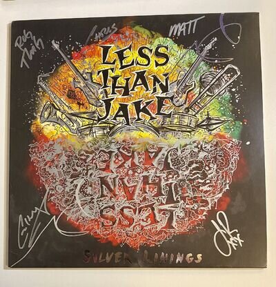 Less Than Jake - Silver Linings 12” Splattered Vinyl Signed Autographed