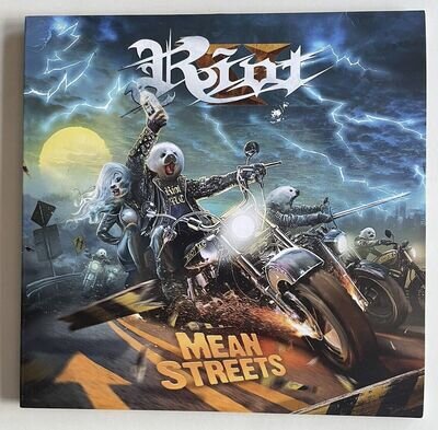 Riot V – Mean Streets - Yellow/Black Splatter Vinyl