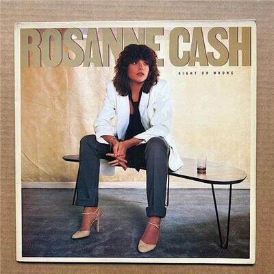 ROSANNE CASH - RIGHT OR WRONG LP 1980 - Nice clean copy - corner crease - UK