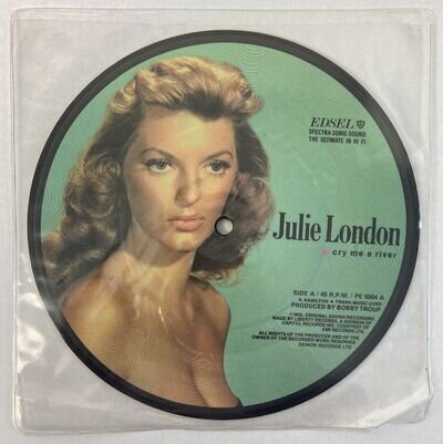 JULIE LONDON UK 45 7” PICTURE DISC CRY ME A RIVER VG+/VG+