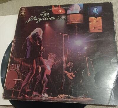 JOHNNY WINTER Johnny Winter And Live 1971 Vinyl lp vg+ vinyl vg cover