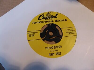 JERRY REED I'VE HAD ENOUGH CAPITOL F 3429 PROMO EXCELLENT