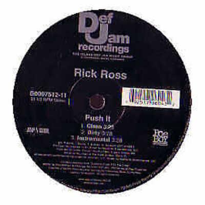 Rick Ross - Push It - USA 12" Vinyl - 2006 - Def Jam