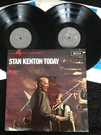 Stan Kenton Today 2 x Vinyl LP Gatefold DKL 3/1 & 3/2 1981 NM/EX Jazz Latin Bop