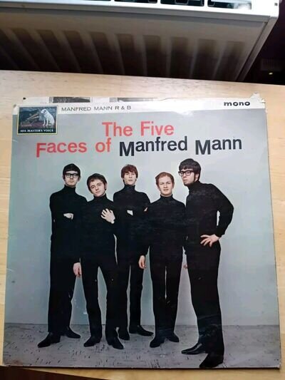 Manfred Mann " The Five Faces Of..." 12"Vinyl LP Record Issued 1964