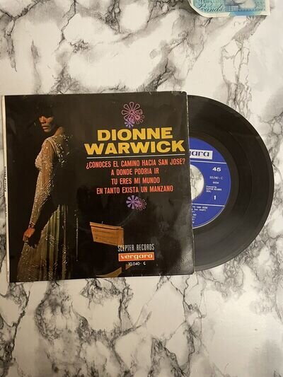 Spanish Issue Dionne Warwick EP Vergara EX