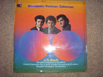 Violin Concerti by J S Bach - Perlman, Zukerman, Barenboim EMI Records ASD 2783