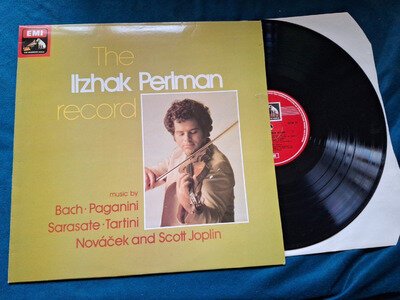 EMI SEOM 22 Bach Tartini Paganini Itzhak Perlman ; The Perlman record LP NM