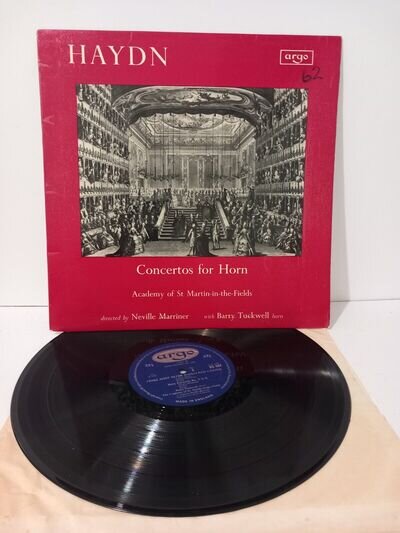 Haydn, Concertos For Horn Neville Marriner - 1966 Vinyl LP Record Argo ZRG 5498