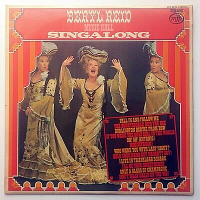 Beryl Reid - Music Hall Singalong (12" Vinyl LP, 1974 Music For Pleasure)