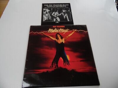 PAT TRAVERS ,MAKIN' MAGIC .12" 33rpm VINYL LP RECORD & 7" PROMO FLEXI RECORD .