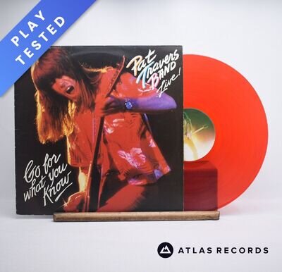 Pat Travers Band Live! Go For What You Know Red LP Album Vinyl Record - EX/EX