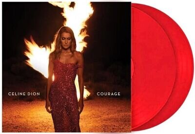 CELINE DION LP x 2 Courage DBL RED VINYL Gatefold Sleeve New & SEALED