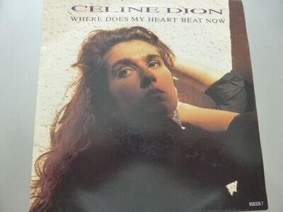 CELINE DION WHERE DOES MY HEART BEAT NOW ORIG 1990 DUTCH EPIC EXCELLENT PLUS